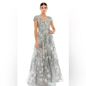 Mac Duggal - 20294 Modest Floral Mother of the Bride A-line Dress